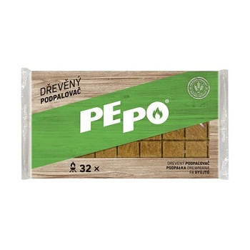 PE-PO podpalovač dřevěný - 32 podpalů