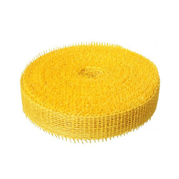 Jutová stuha 4 cm x 25 m - žlutá