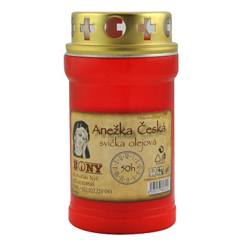 Svíčka olejová Anežka Česká - 150 g