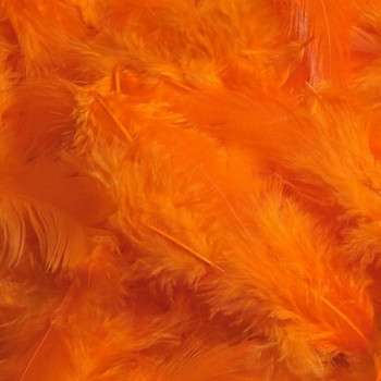 Peří 10 g - oranžová výrazná