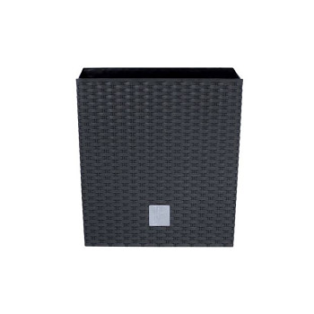 Květináč RATO LOW + vklad antracit 20cm