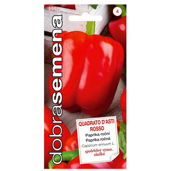 Dobrá semena Paprika zel. - Quadrato D´asti Rosso 0,4g, červená