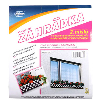 Zahrádka okenní 75 cm - hnědá