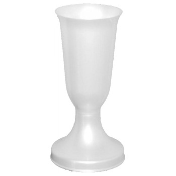 Váza hřbitovní Tereza bílá perleť - těžké dno
