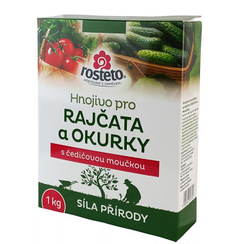 Hnojivo Rosteto s čedičovou moučkou - rajčata a okurky 1 kg