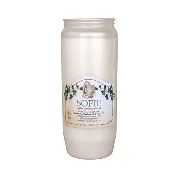 Svíčka olejová Sofie - 180 g bílá