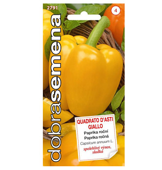 DOBRÁ SEMENA paprika´QUADRATO D´ASTI GIALLO´