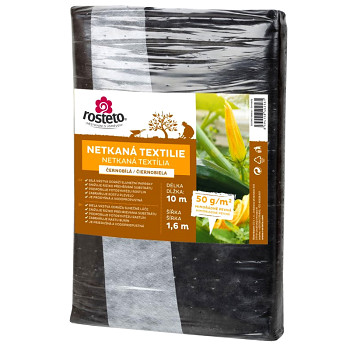 Neotex / netkaná textilie Rosteto - černobílý 50g šíře 5 x 3,2 m 