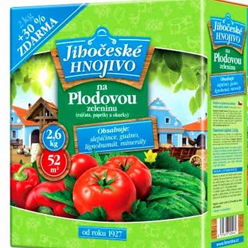 Jihočeské hnojivo - Plodová zelenina 2kg + 30% zdarma