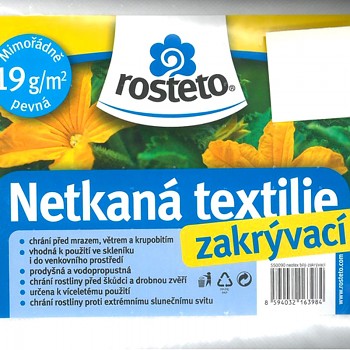 BÍLÁ NETKANÁ TEXTILIE 5 x 3,2m