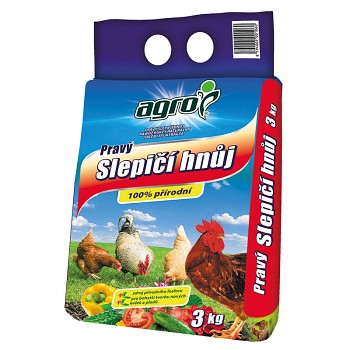 AGRO PRAVÝ SLEPIČÍ HNŮJ 3KG