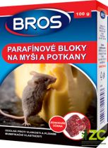 BROS - PARAFÍNOVÉ BLOKY NA MYŠI, KRYSY A POTKANY 100g