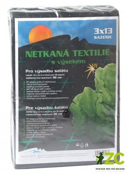 NETKANÁ TEXTILIE VÝSEK ČERNÝ 45g SALÁTY 1,6 x 4,2m