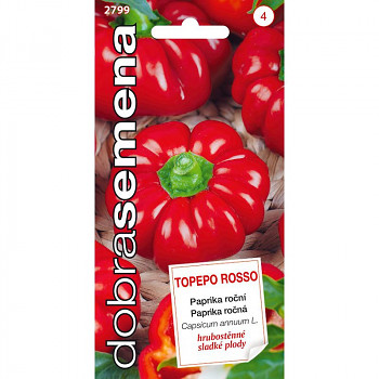 DOBRÁ SEMENA Paprika zel. - Topepo Rosso 0,4g