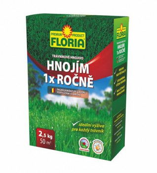 FLORIA TRÁVNÍKOVÉ HNOJIVO HNOJÍM 1x ROČNĚ 2,5kg