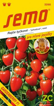 SEMO Rajče tyč. jahodové - Gardenberry F1 12s - série JAZÝČKY
