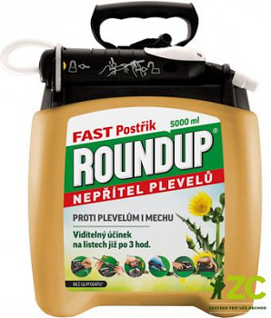Roundup Fast / bez glyfosátu - 5 l náhradní náplň EVERGREEN