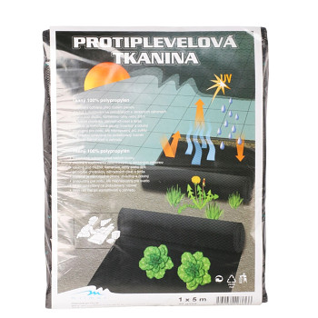 Tkaná textilie 90g - 2 x 5 m černá