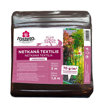 Neotex / netkaná textilie Rosteto - hnědočerný 70g šíře 5 x 1,6 m