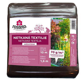 Neotex / netkaná textilie Rosteto - hnědočerný 70g šíře 10 x 1,6 m